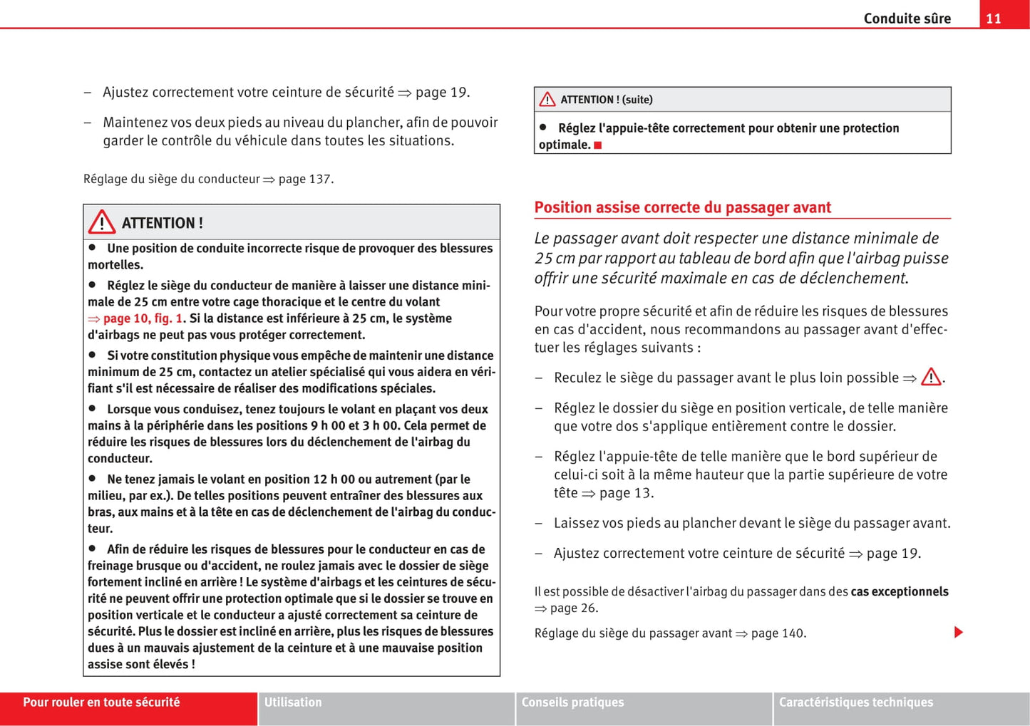 2004-2009 Seat Altea Manuel du propriétaire | Français