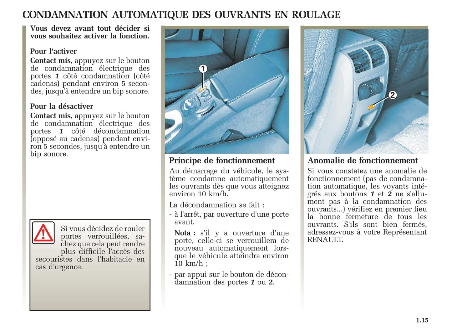 2005-2006 Renault Vel Satis Bedienungsanleitung | Französisch