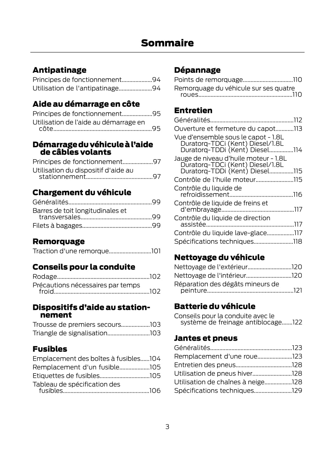 Ford Tourno Connect / Transit Connect Guide d'utilisation 2007 - 2014