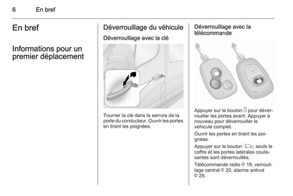 2014-2015 Opel Movano Manuel du propriétaire | Français