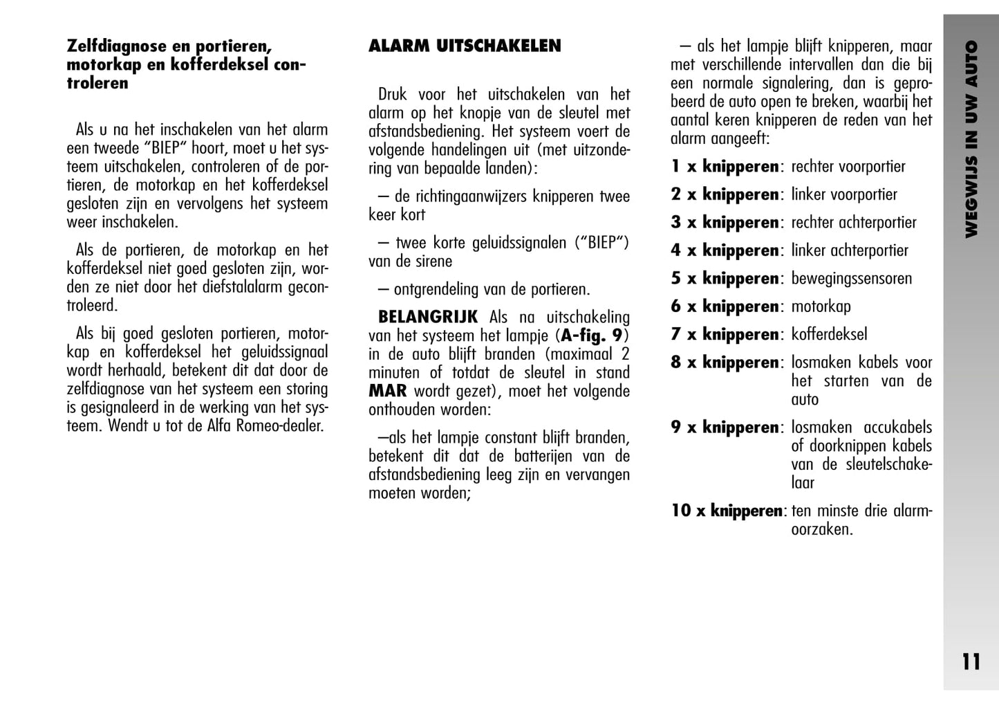 2002-2003 Alfa Romeo 156 Bedienungsanleitung | Niederländisch