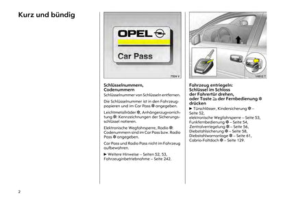 2000-2005 Opel Astra Bedienungsanleitung | Deutsch