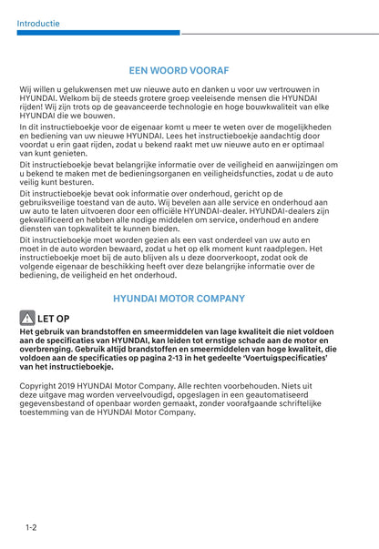2020-2021 Hyundai Kona Hybrid Owner's Manual | Dutch