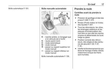 2016-2017 Opel Corsa Owner's Manual | French