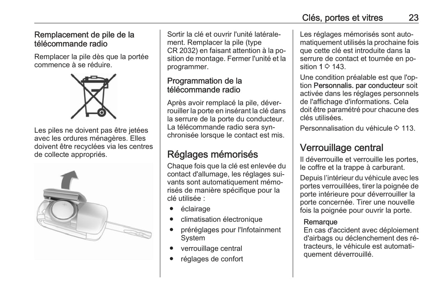 2016-2017 Opel Corsa Owner's Manual | French