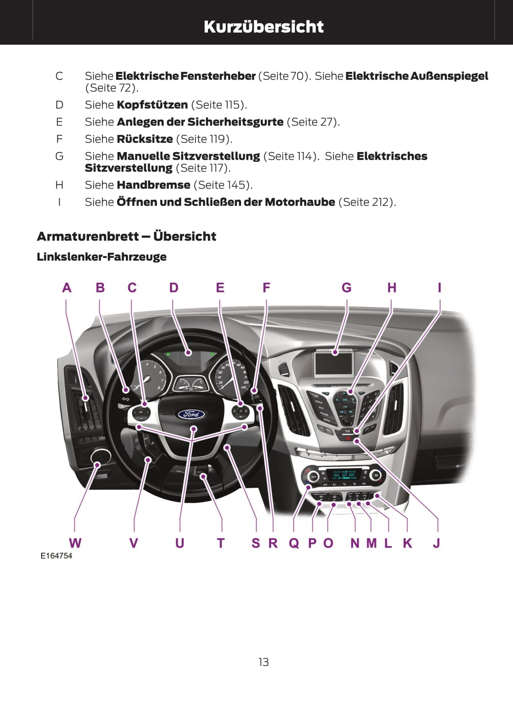2013-2014 Ford Focus Owner's Manual | German