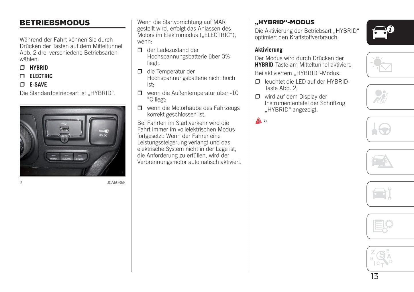 2020-2023 Jeep Renegade Manuel du propriétaire | Allemand