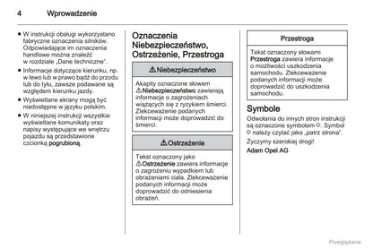 2012 Opel Corsa Owner's Manual | Polish