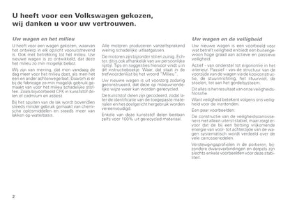 1996-1999 Volkswagen Polo Classic Bedienungsanleitung | Niederländisch