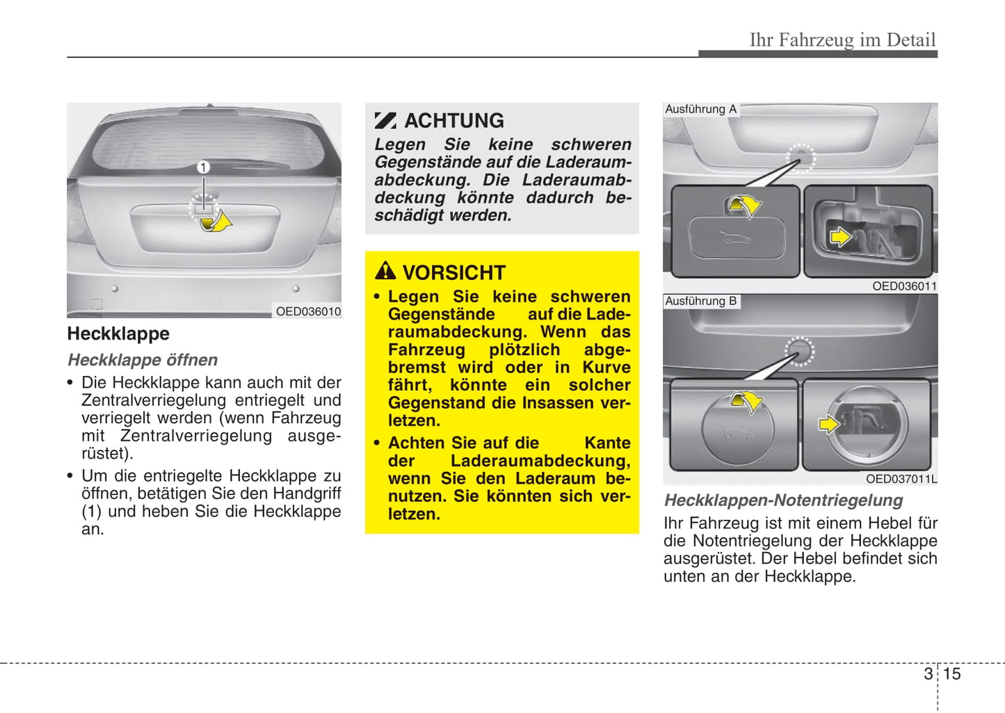 2007-2008 Kia Cee'd Owner's Manual | German