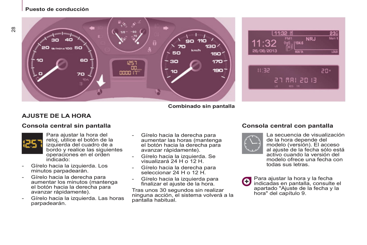 2013-2014 Peugeot Partner Tepee Owner's Manual | Spanish