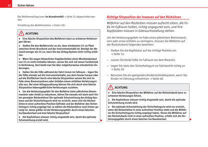 2012-2013 Seat Exeo Owner's Manual | German