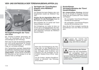 2015-2017 Renault Captur Owner's Manual | German