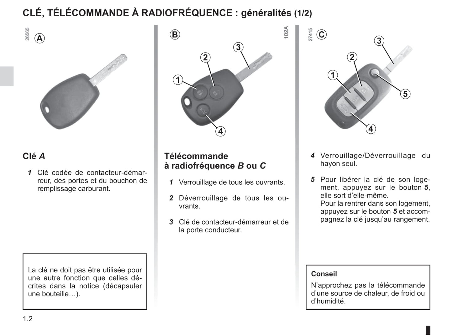 2012-2013 Renault Modus/Grand Modus Owner's Manual | French