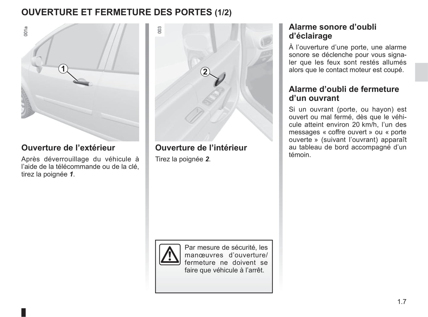 2012-2013 Renault Modus/Grand Modus Owner's Manual | French