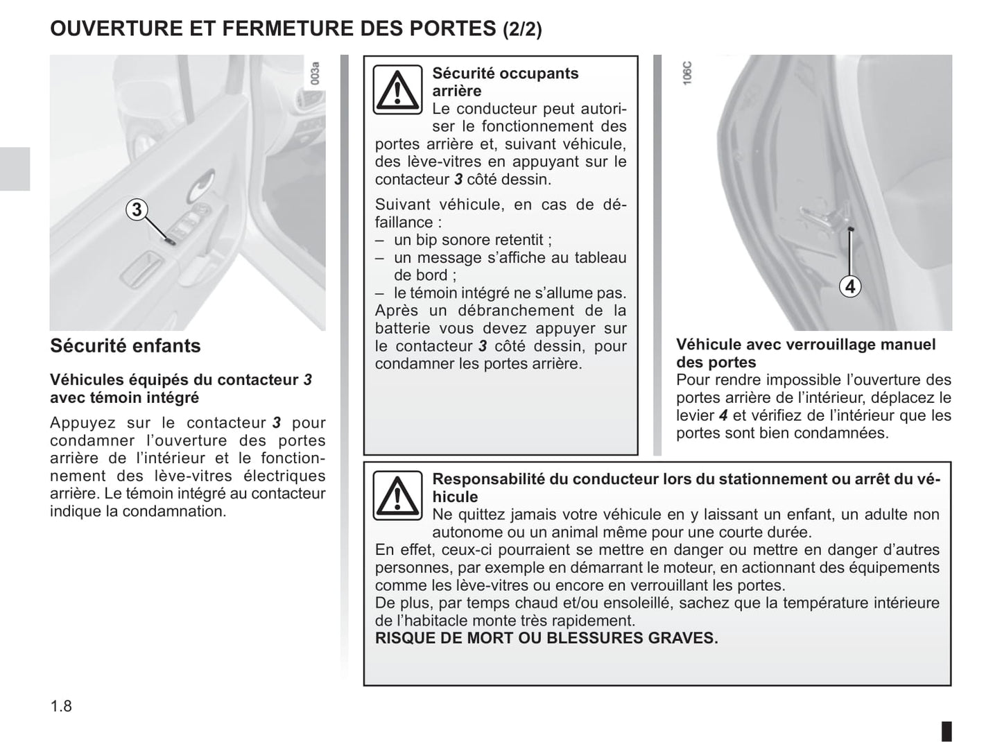 2008-2012 Renault Modus Manuel du propriétaire | Français