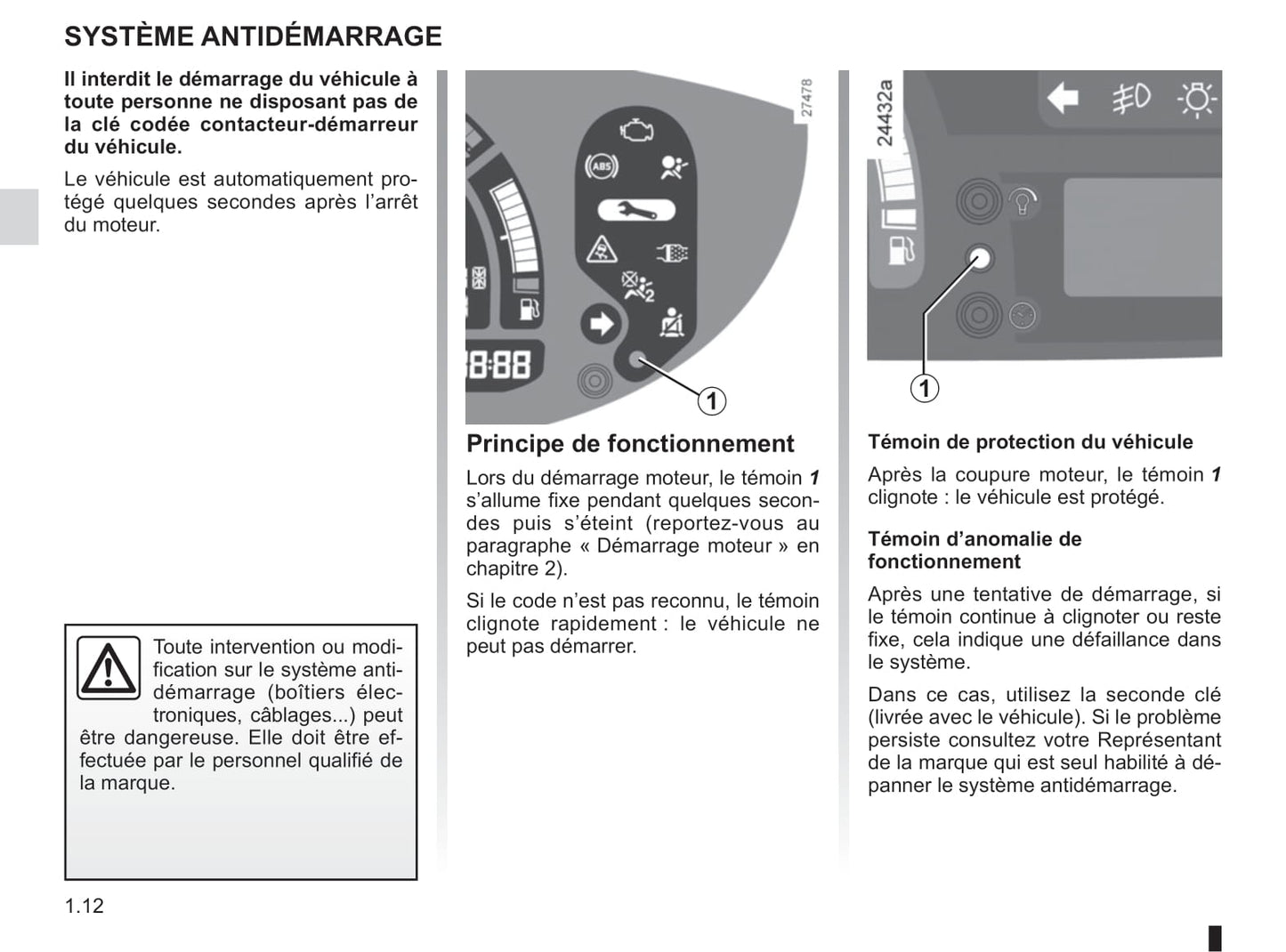 2012-2013 Renault Modus/Grand Modus Owner's Manual | French