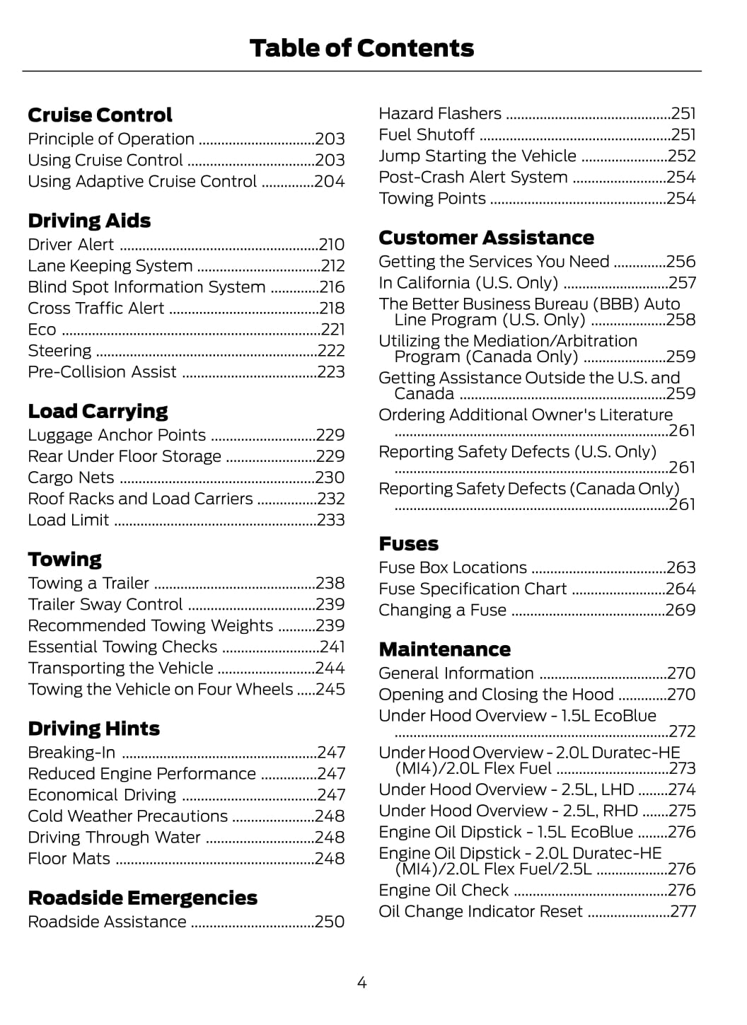 2020 Ford Transit Connect Owner's Manual | English