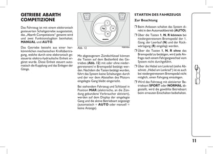 2014-2018 Abarth 500C Bedienungsanleitung | Deutsch
