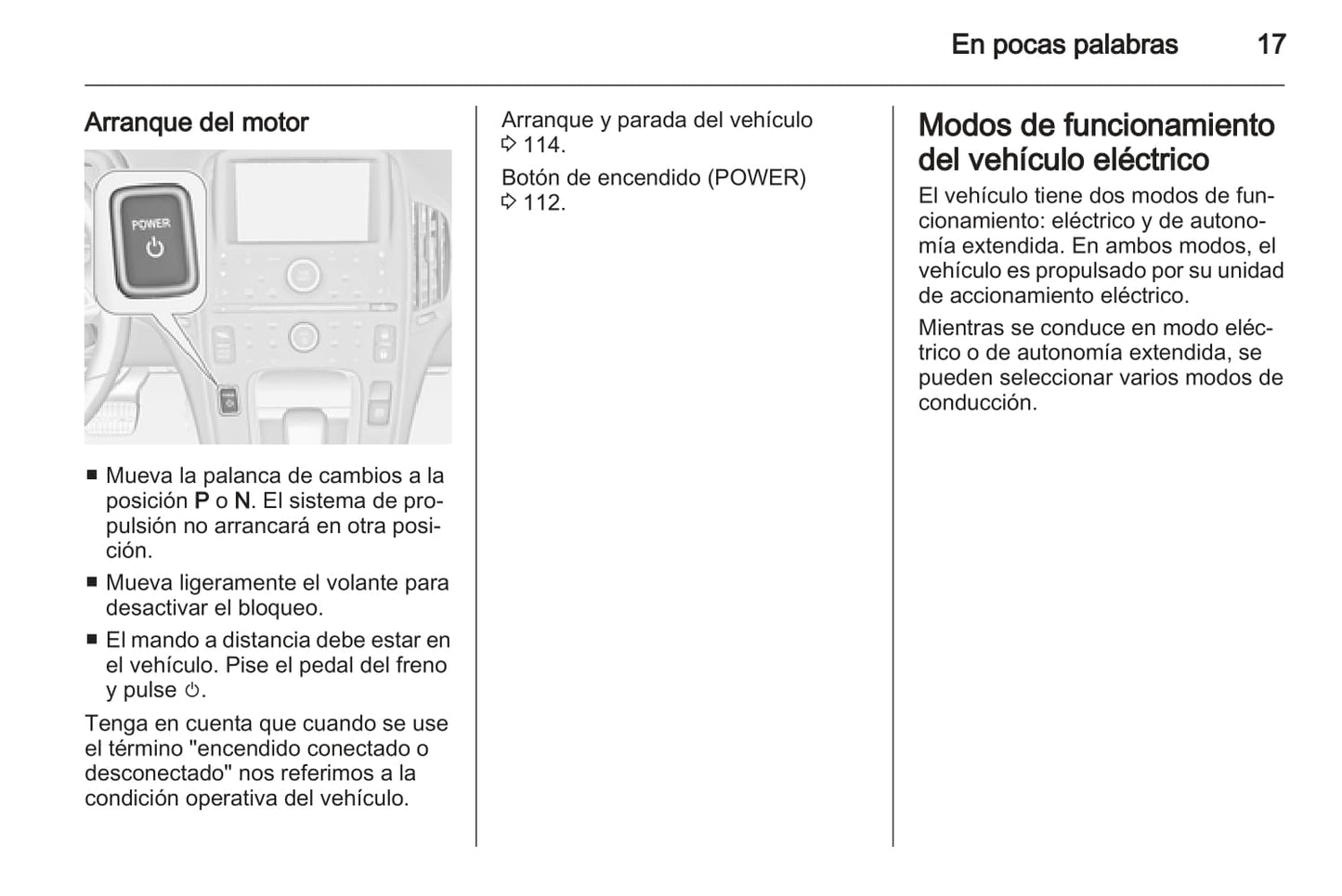 2012-2013 Opel Ampera Bedienungsanleitung | Spanisch