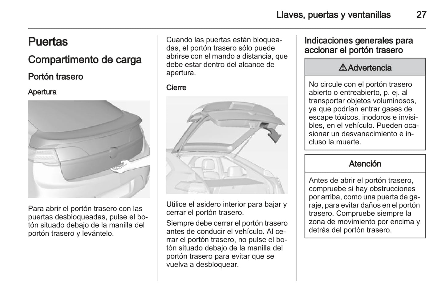 2012-2013 Opel Ampera Owner's Manual | Spanish