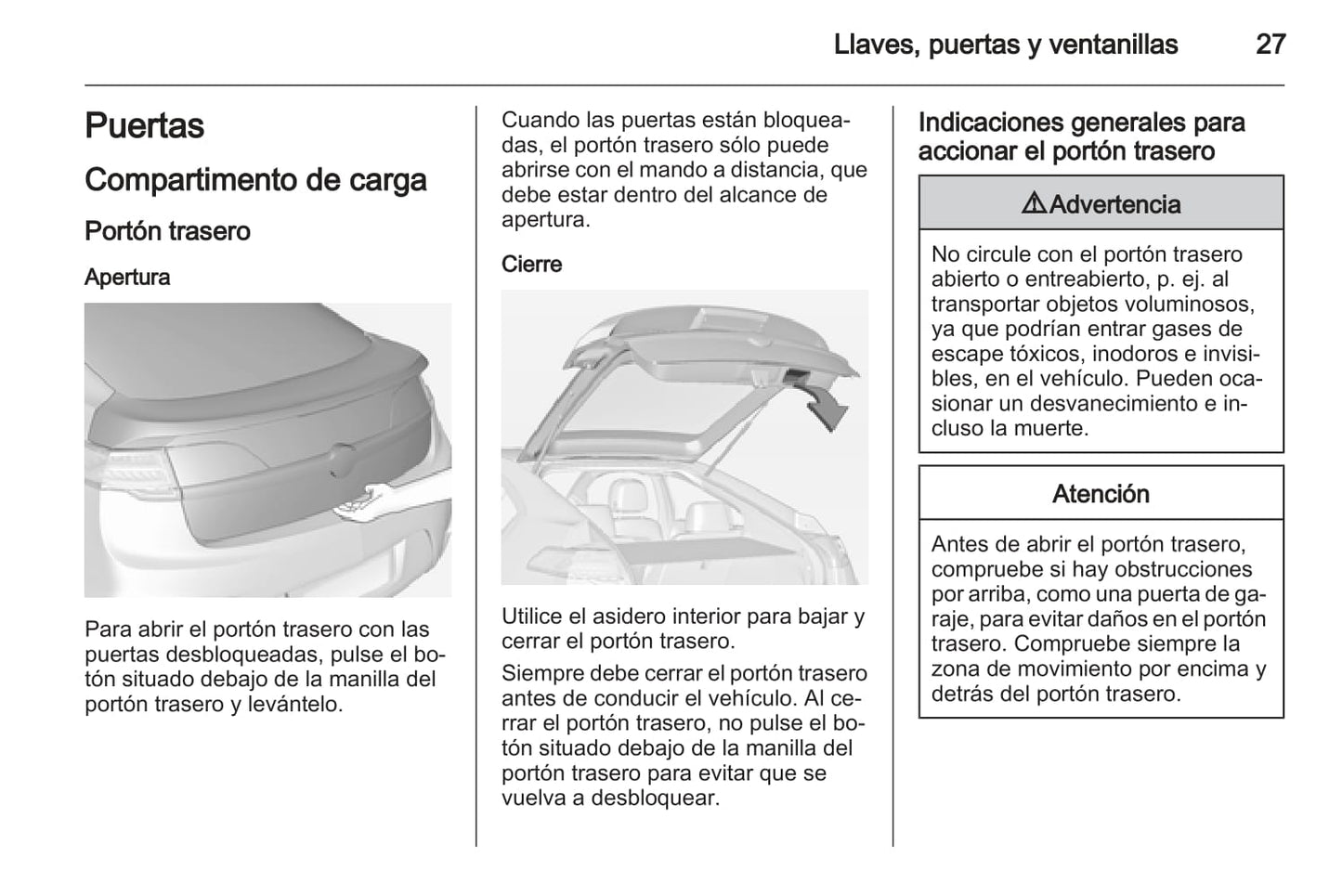 2012-2013 Opel Ampera Manuel du propriétaire | Espagnol