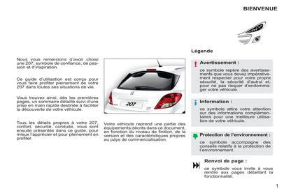 2011-2014 Peugeot 207/207 SW/207 SW Outdoor Owner's Manual | French