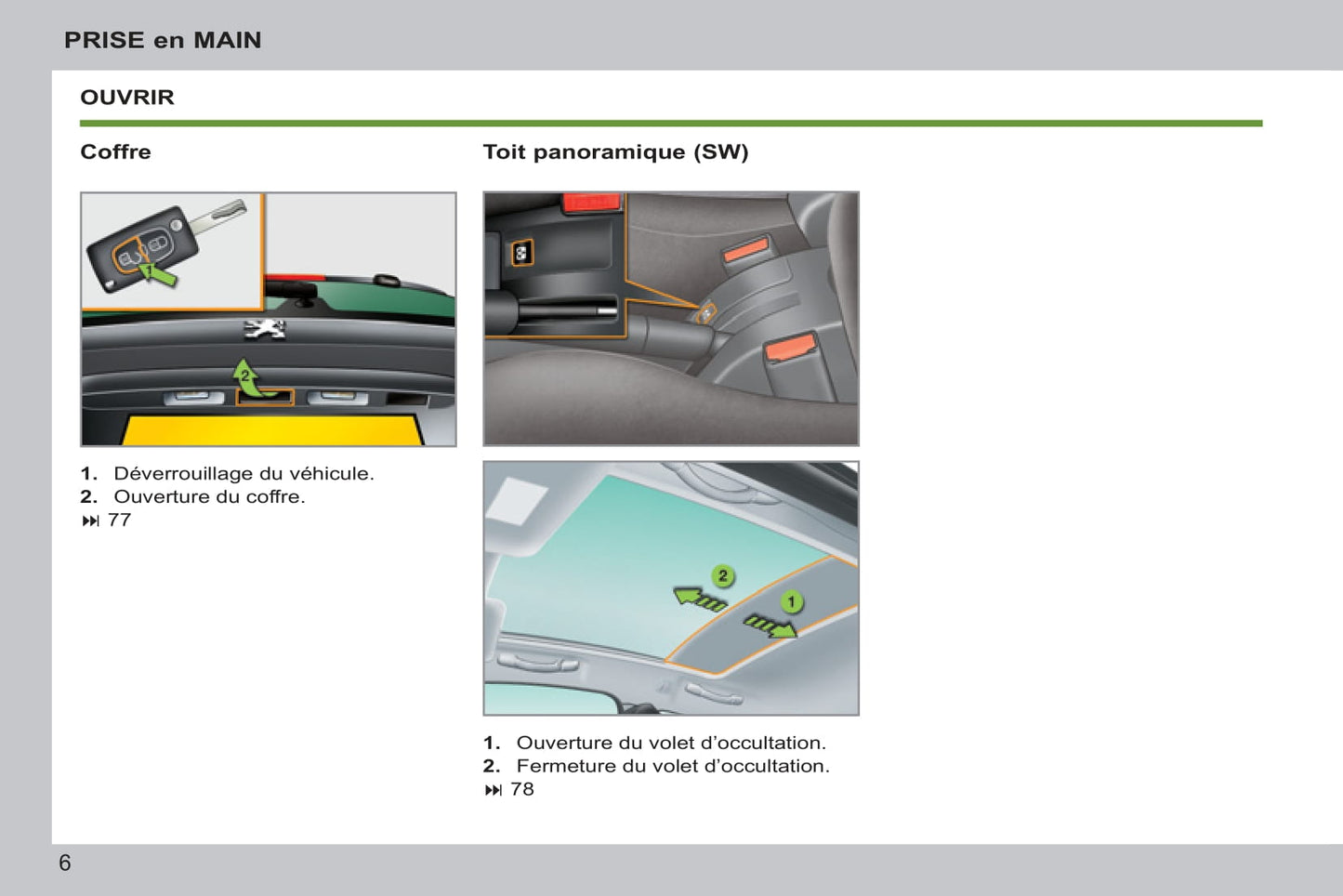 2011-2014 Peugeot 207/207 SW/207 SW Outdoor Owner's Manual | French