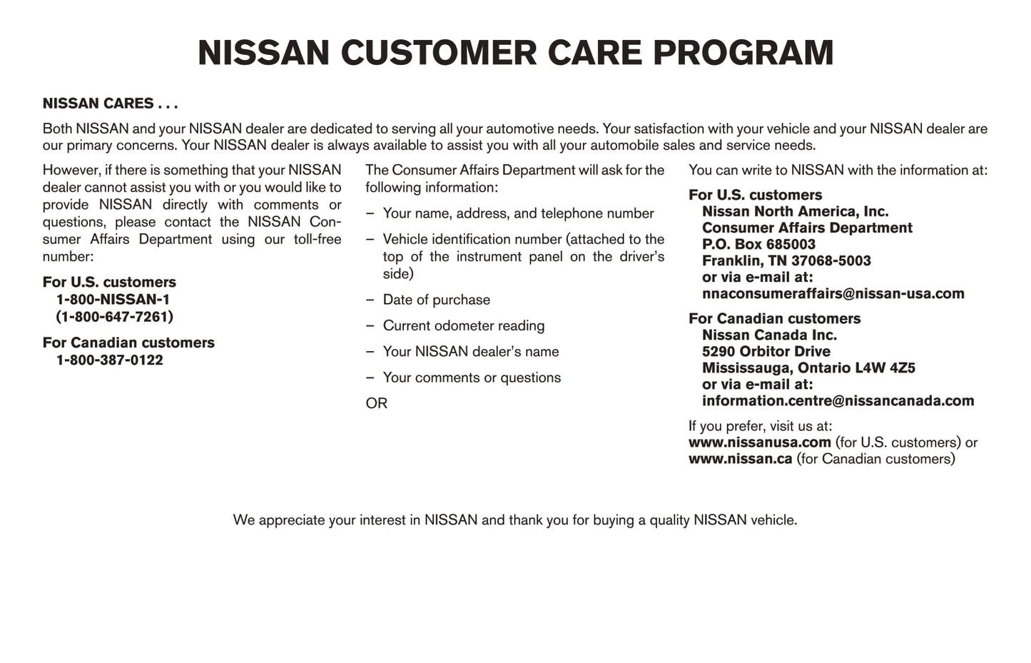 2017 Nissan Murano Bedienungsanleitung | Englisch