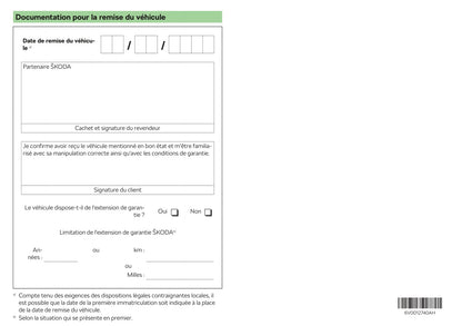 2017-2018 Skoda Fabia Owner's Manual | French