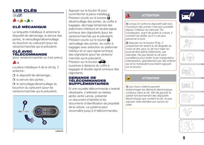 2015-2017 Lancia Ypsilon Bedienungsanleitung | Französisch