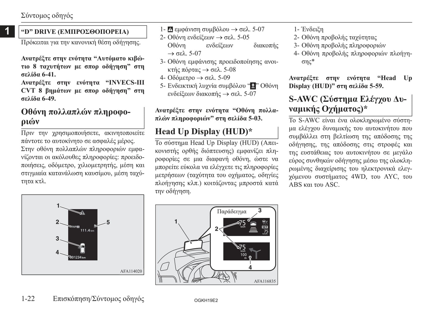 2017-2019 Mitsubishi Eclipse Cross Gebruikershandleiding | Grieks