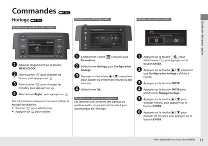 2017-2020 Honda Civic Manuel du propriétaire | Français