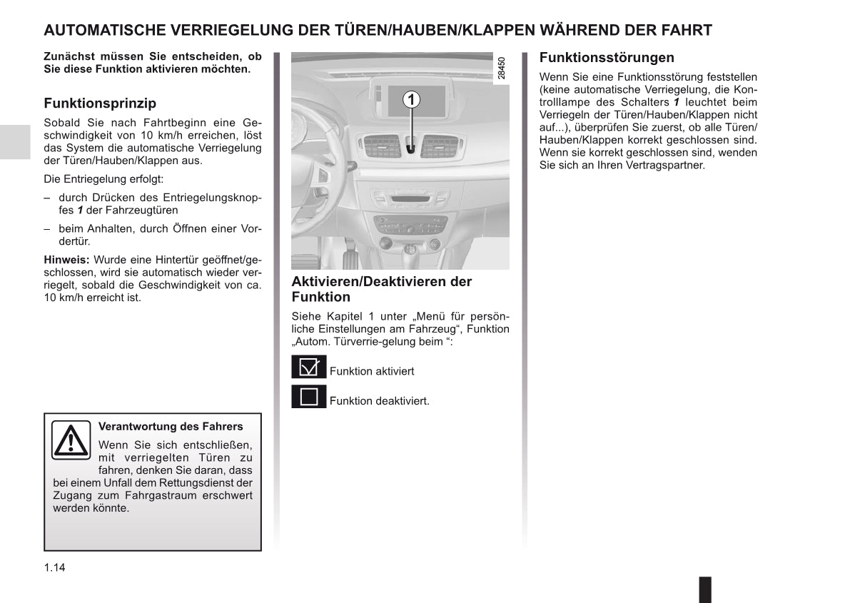 2010-2011 Renault Mégane Bedienungsanleitung | Deutsch