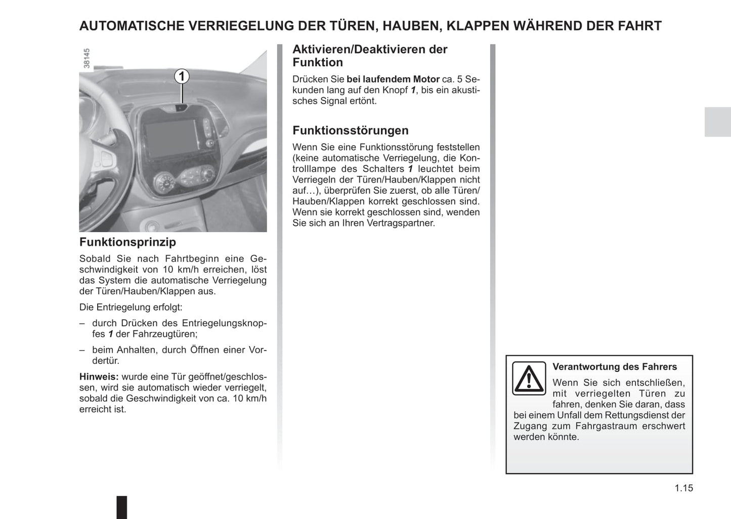 2017-2019 Renault Captur Gebruikershandleiding | Duits