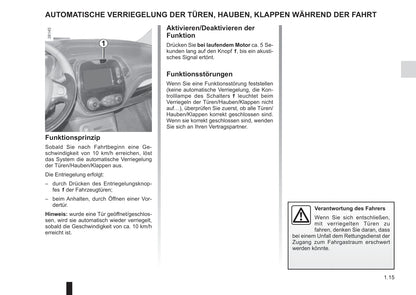 2017-2019 Renault Captur Owner's Manual | German