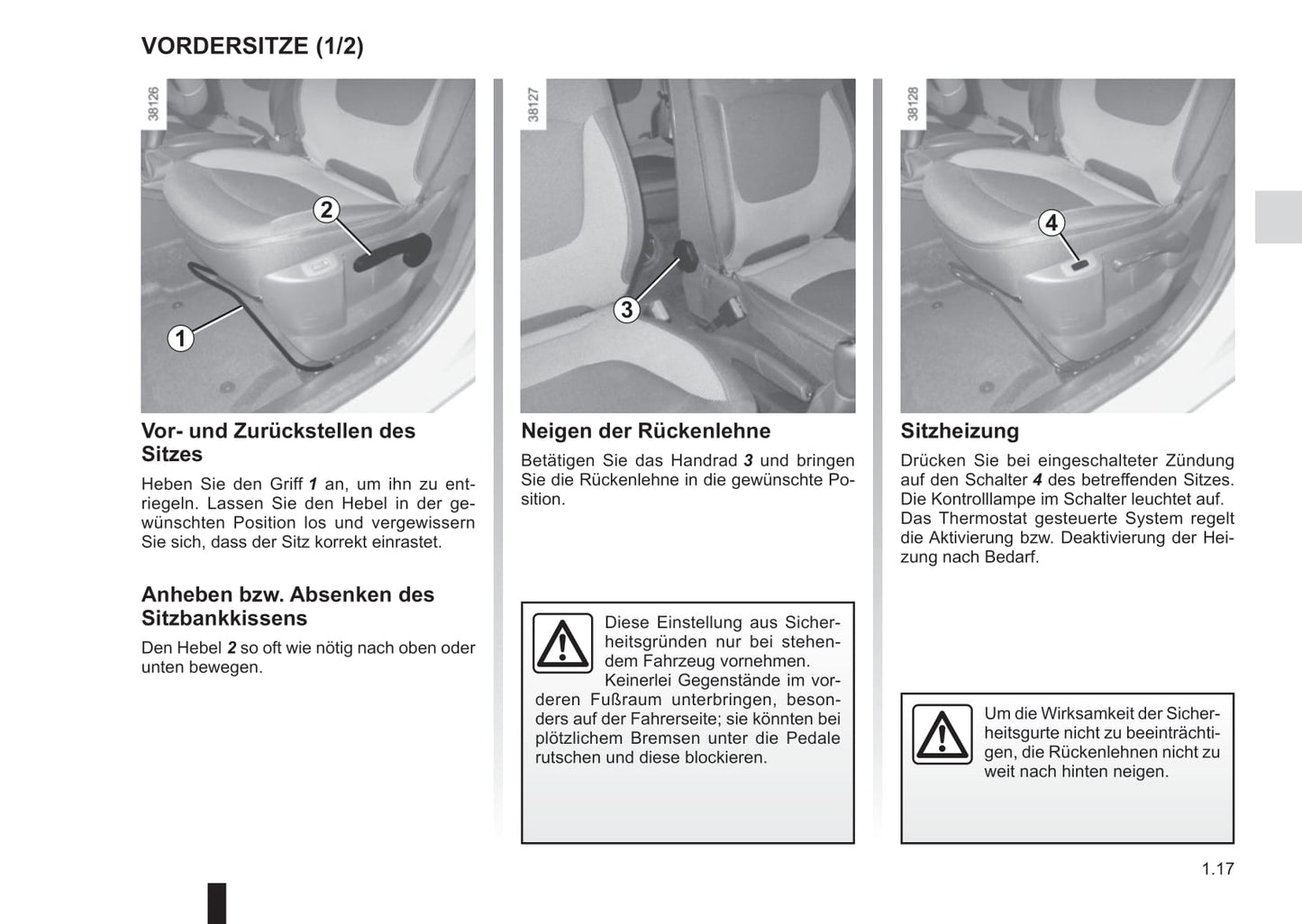 2017-2019 Renault Captur Gebruikershandleiding | Duits