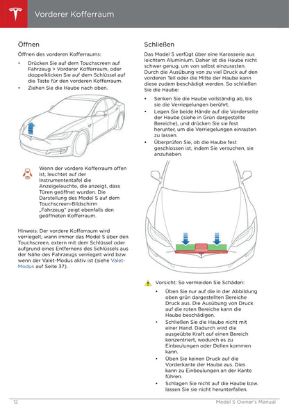 2016-2019 Tesla Model S Bedienungsanleitung | Deutsch