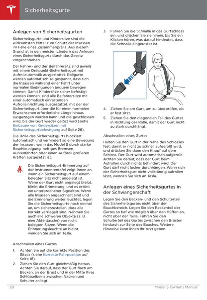 2016-2019 Tesla Model S Owner's Manual | German