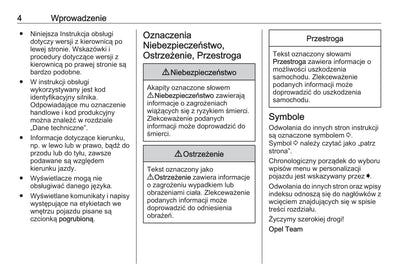 2020 Opel Insignia Owner's Manual | Polish