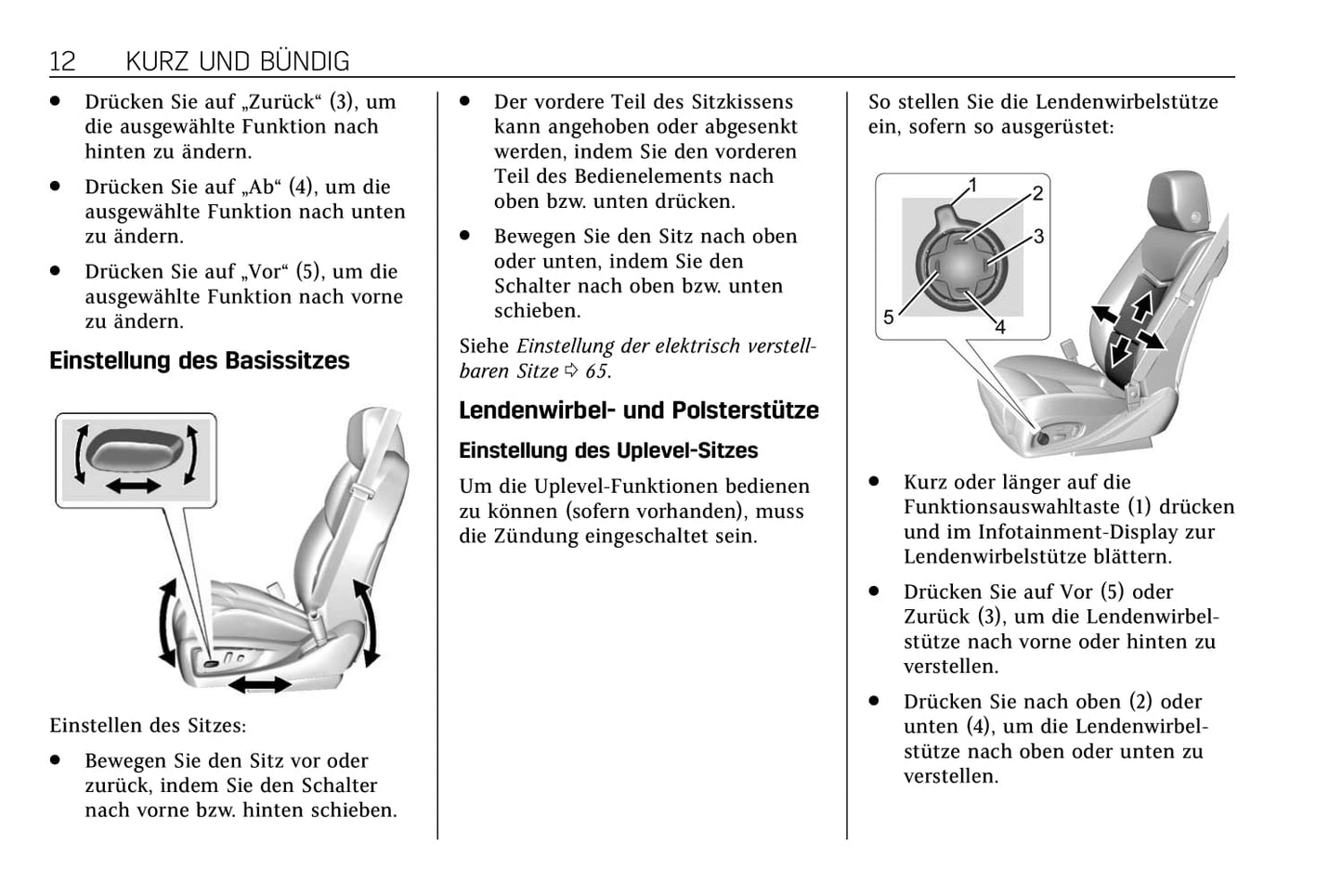 2015-2018 Cadillac Escalade Owner's Manual | German