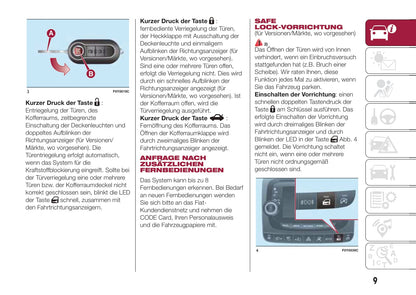 2015-2016 Fiat 500L Bedienungsanleitung | Deutsch