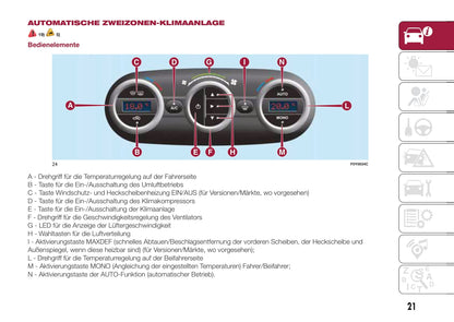 2015-2016 Fiat 500L Bedienungsanleitung | Deutsch