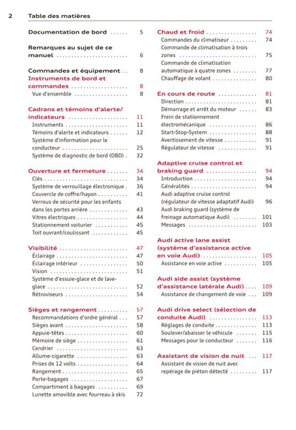 2010-2014 Audi A7/S7 Manuel du propriétaire | Français