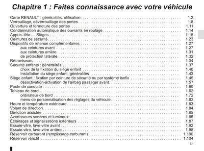 2018-2019 Renault Espace Gebruikershandleiding | Frans