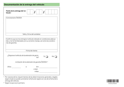 2017-2018 Skoda Fabia Owner's Manual | Spanish