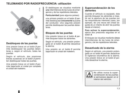2009-2010 Renault Kangoo Be Bop Bedienungsanleitung | Spanisch