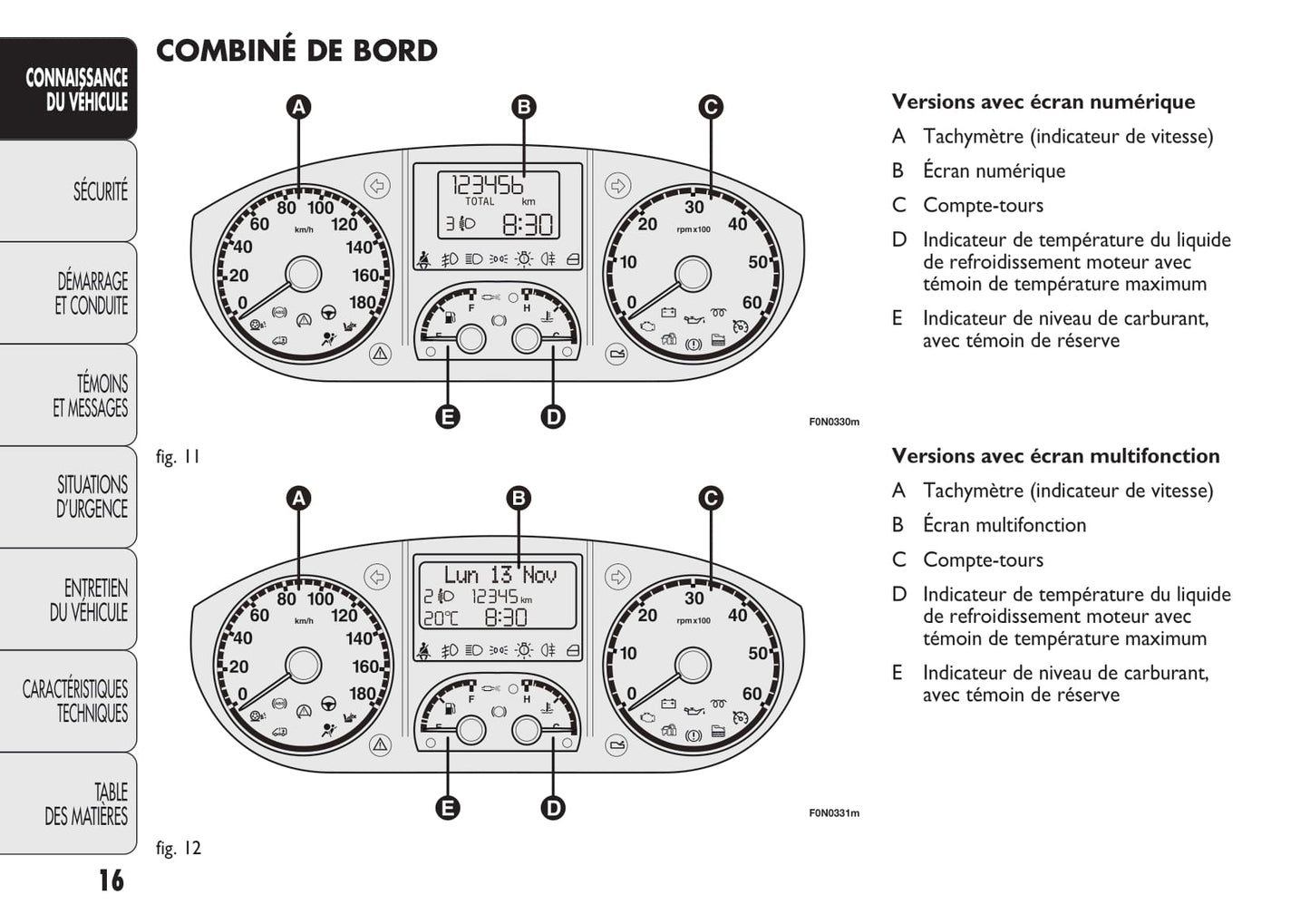 2013-2014 Fiat Ducato/Ducato Euro 4 Owner's Manual | French