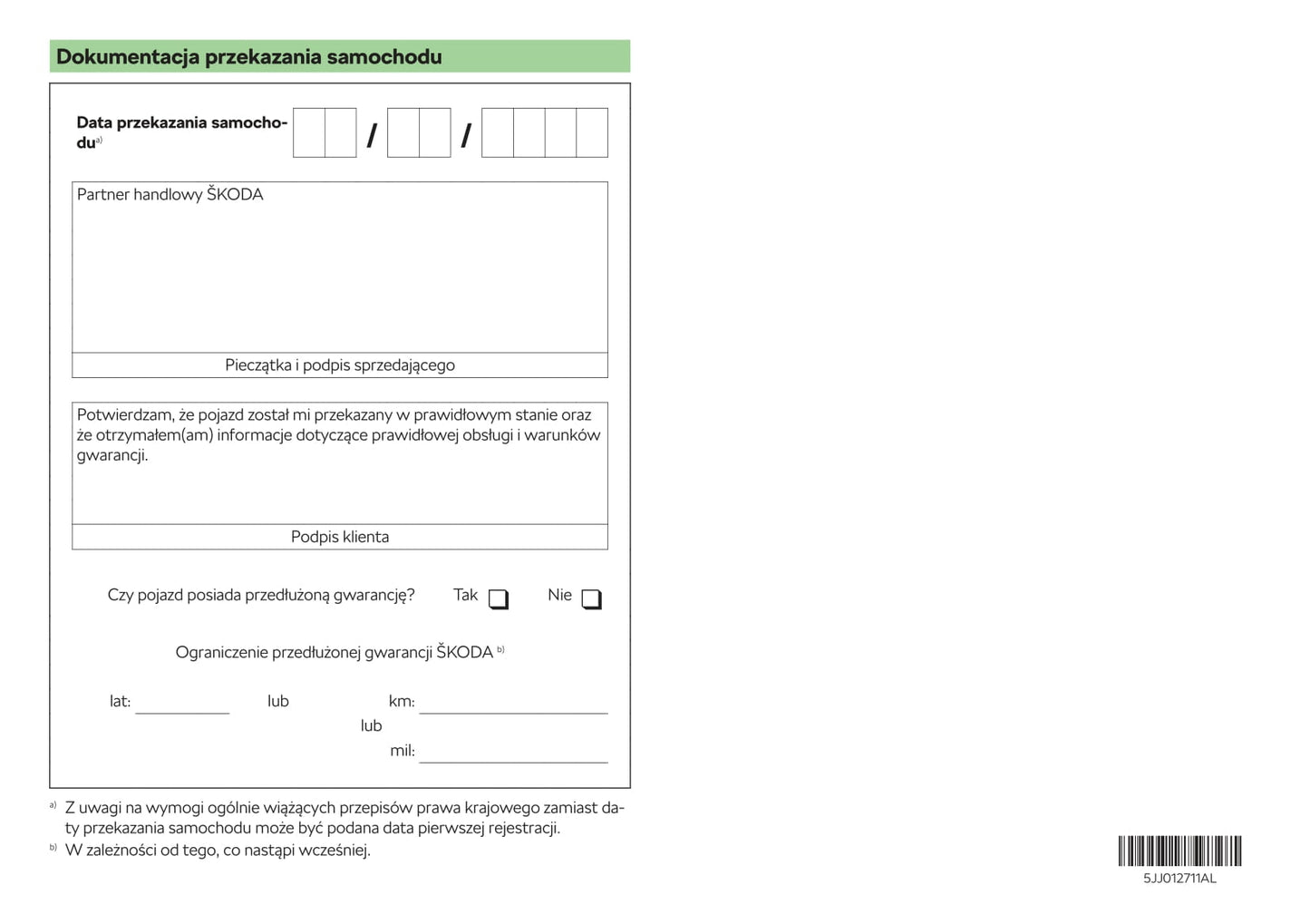 2018-2019 Skoda Rapid Spaceback Owner's Manual | Polish