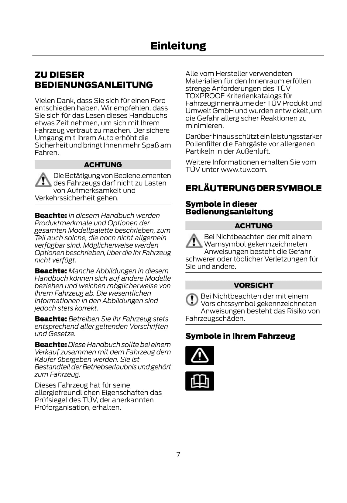 2011-2012 Ford Mondeo Owner's Manual | German